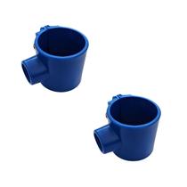 Kit 2 Abraçadeira para tubo PVC 50 X 1/2" com parafuso Kit 2 Abraçadeira para tubo PVC 50 X 1/2" com parafuso