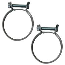 Kit 2 Abraçadeiras Mangote Aço Galvanizado 99x107mm 32mm de Largura Londribor