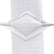 Kit 2 Abraçadeiras Pendentes Cortinas Cromado Losango Luxo