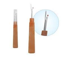 Kit 2 Abridores Casa Botão Grand Desmanchador Costura Marrom