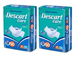 Kit 2 Absorvente Geriatrico Descart Care Tamanho Único - 100 Unidades Kit 2 Absorvente Geriatrico Descart Care Tamanho Único - 100 Unidades
