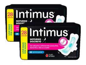 kit 2 Absorvente Intimus Noturno Suave com Abas 28 unidades kit 2 Absorvente Intimus Noturno Suave com Abas 28 unidades
