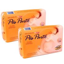 Kit 2 Absorvente Pós Parto com Adesivo Hipoalergênico - Total 30 Unidades