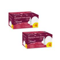 Kit 2 Absorvente Protetor para Seios Stima Caixa com 32 Unidades Confortável e Anatômico
