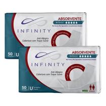 Kit 2 Absorventes Intenso Infinity Unissex Com 50 Unidades
