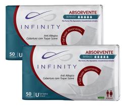 Kit 2 Absorventes Intenso Infinity Unissex Com 50 Unidades