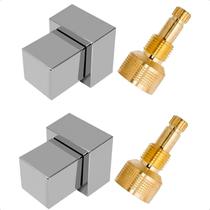 Kit 2 Acabamento para Registro 1.1/2 1.1/4 ou 50mm Quadrado Gaveta Padrão Fabrimar Kit 2 Acabamento para Registro 1.1/2 1.1/4 ou 50mm Quadrado Gaveta Padrão Fabrimar