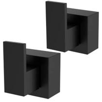 Kit 2 Acabamento Para Registro Deca Preto Quadrado Chuveiro Kit 2 Acabamento Para Registro Deca Preto Quadrado Chuveiro