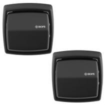 Kit 2 Acabamento Para Válvula De Descarga Deca Hydra Docol Preto Kit 2 Acabamento Para Válvula De Descarga Deca Hydra Docol Preto