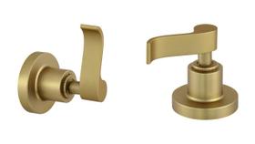 Kit 2 Acabamento Registro Alavanca Dourado Fosco Padrão Deca 3/4 Kit 2 Acabamento Registro Alavanca Dourado Fosco Padrão Deca 3/4