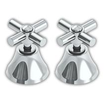 Kit 2 Acabamento Registro Docol C31 Metal Gaveta Pressão