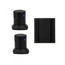 Kit 2 Acabamento Registro e 1 Válvula de Descarga Ducon Metais Preto/Black Kit 2 Acabamento Registro e 1 Válvula de Descarga Ducon Metais Preto/Black