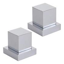 Kit 2 Acabamento Registro padrão Deca Quadrado Metal cromado Kit 2 Acabamento Registro padrão Deca Quadrado Metal cromado