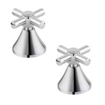 Kit 2 Acabamento Registro padrão Docol C31 Metal Gaveta Pressão