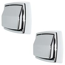 Kit 2 Acabamento Valvula Descarga Deca Hydra Max Abs Cromada