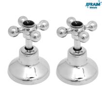 Kit 2 Acabamentos C33 Padrão Deca Registro Chuveiro Canopla Metal