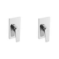 Kit 2 Acabamentos para Monocomando de Banheira ou Chuveiro Noronha Celite