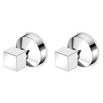 Kit 2 Acabamentos para Registro Base Reforma 1.1/4" e 1.1/2" Linha Basic Plus