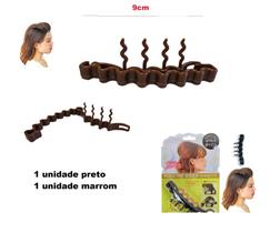 Kit 2 Acessórios Pente Volume para Cabelo preto e marrom