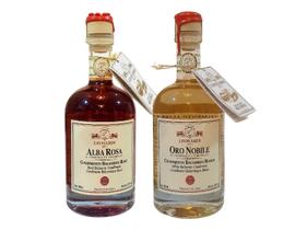 Kit 2 Acetos Balsamico Leonardi Oro Bobile e Alba Rosa 500ml