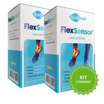 Kit 2 Ácido Hialurônico Colágeno Tipo II Flex Sensor QualyNutri 120 Caps Kit 2 Ácido Hialurônico Colágeno Tipo II Flex Sensor QualyNutri 120 Caps