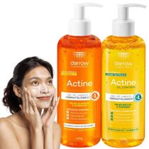 Kit 2 Actine Gel De Limpeza Oil Control Vitamina B5 E C Face