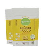 Kit 2 Açúcar de coco natural Qualicôco 100g Kit 2 Açúcar de coco natural Qualicôco 100g