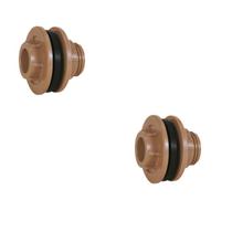 Kit 2 Adaptador C/ Borracha Vedação 1/2 P/ Caixa Água 20mm