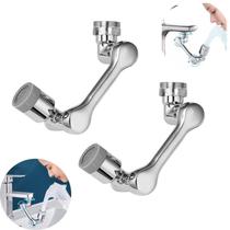 Kit 2 Adaptador Extensor De Torneira Pulverizador Articulado