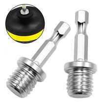 Kit 2 Adaptador Parafuso Conector Parafusadeira Furadeira M14 Sextavado Broca Disco Suporte Rolken