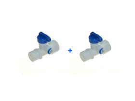Kit 2 Adaptador Plastico 1/2 x 1/2 p/Mang 3/8 c/Registro
