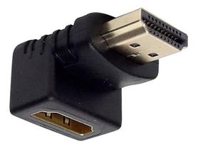 Kit 2 Adaptadores Conector HDMI Emenda Macho Femea 90 Graus em L P/ Tv 4k C/ Garantia