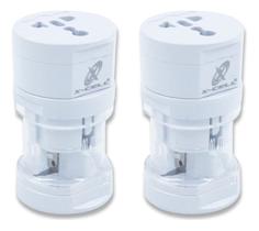 Kit 2 Adaptadores de Tomada Universal ideal para Viagem Internacional Kit 2 Adaptadores de Tomada Universal ideal para Viagem Internacional