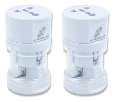 Kit 2 Adaptadores De Tomadas Universal Viagem Internacional