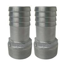 Kit 2 Adaptadores Espigão Com Rosca Macho Em Alumínio Para Mangueira 1.1/4 Polegada Londribor Kit 2 Adaptadores Espigão Com Rosca Macho Em Alumínio Para Mangueira 1.1/4 Polegada Londribor