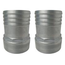 Kit 2 Adaptadores Espigão Com Rosca Macho Em Alumínio Para Mangueira 3 Polegada Londribor Kit 2 Adaptadores Espigão Com Rosca Macho Em Alumínio Para Mangueira 3 Polegada Londribor