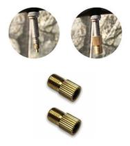 Kit 2 Adaptadores Válvula Presta Fino para Schrader Grosso Kit 2 Adaptadores Válvula Presta Fino para Schrader Grosso