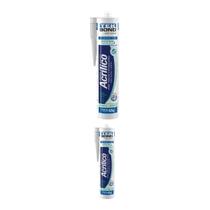 Kit 2 Adesivo Acrilico Trinca Rachadura 425g Brco Tekbond