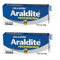 Kit 2 Adesivo Araldite Profissional Epóxi 24h 234g Tekbond Kit 2 Adesivo Araldite Profissional Epóxi 24h 234g Tekbond