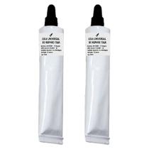 Kit 2 Adesivo de Contato Cola Universal Preta 75g