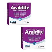 Kit 2 Adesivo Epoxi Araldite Massa 50g Silicones Tek Bond