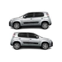 Kit 2 Adesivo Faixa Lateral Compatível Carro Fiat Uno Vinil