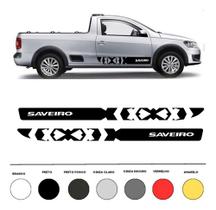 Kit 2 Adesivo Faixa Lateral Volkswagen Saveiro Em Vinil