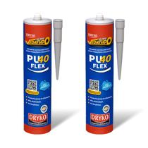 Kit 2 Adesivo Selante PU 40 Flex Multiuso 360g Vedação Trinca Ralo Porta Janela Poliuretano Silicone