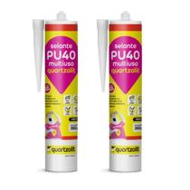Kit 2 Adesivo Selante PU40 Multiuso Preto 360g Quartzolit Kit 2 Adesivo Selante PU40 Multiuso Preto 360g Quartzolit