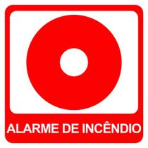 Kit 2 Adesivo Vinil Alarme de Incendio 20x20cm Segurança Kit 2 Adesivo Vinil Alarme de Incendio 20x20cm Segurança