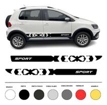 Kit 2 Adesivo Vinil Carro Faixa Lateral Crossfox Volkswagen Kit 2 Adesivo Vinil Carro Faixa Lateral Crossfox Volkswagen