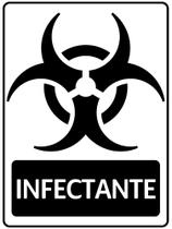 Kit 2 Adesivo Vinil Para Lixeira Lixo Infectante 20x15cm