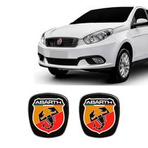 Kit 2 Adesivos Emblema Fiat Abarth Grand Siena 2012/2019