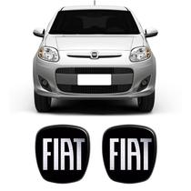 Kit 2 Adesivos Emblema Fiat Novo Palio Preto Black 2012/2017 Kit 2 Adesivos Emblema Fiat Novo Palio Preto Black 2012/2017